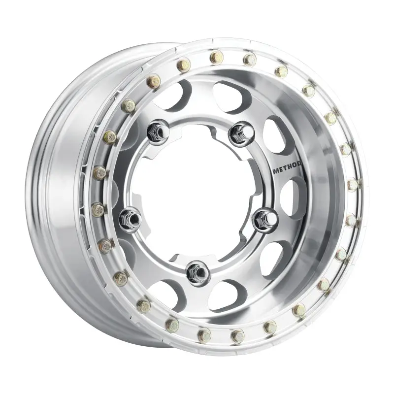 Method Mr103 Buggy Beadlock 15X4.5 -25Mm Offset 5X205 160Mm Cb Raw Machined W/Bh-H24100 Wheel 2