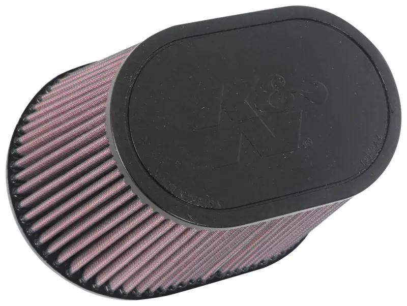K&N Universal Rubber Filter 6.25In X 4In Oval Flg / 7.375In X 5.5In Base / 6.25In X 4In Top / 5In H 1