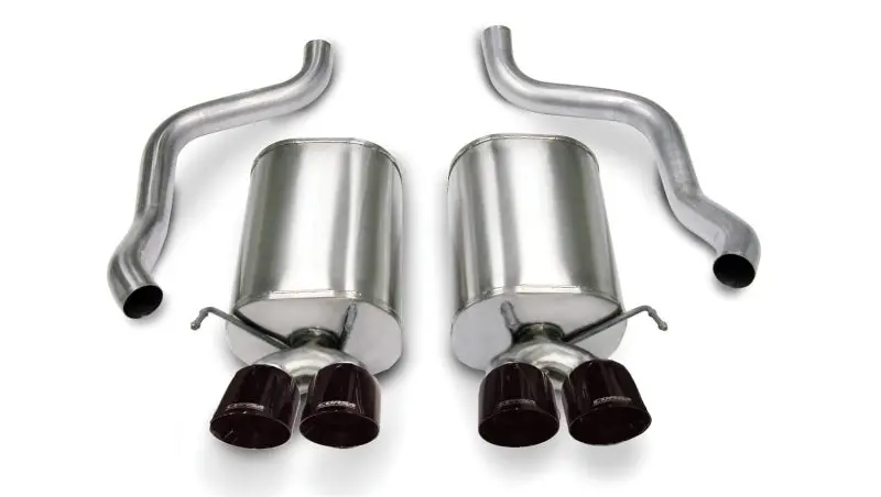 Corsa 05-08 Chevrolet Corvette C6 6.0L V8 Black Sport Axle-Back Exhaust 1