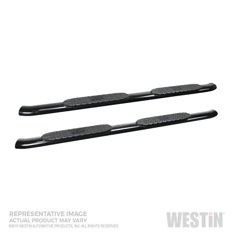 Westin 19-20 Chevrolet/Gmc Silverado/Sierra 1500 Double Cab Pro Traxx 4 Oval Nerf Step Bars - Black 1