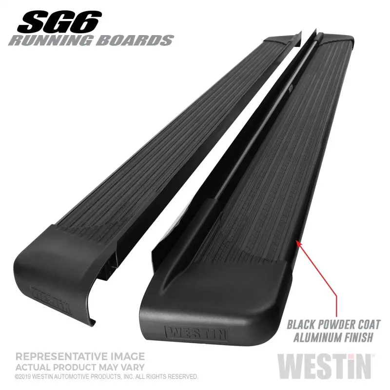 Westin Sg6 Black Aluminum Running Boards 74.25 In 1