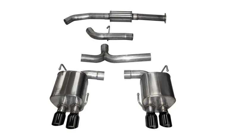 Corsa 2015 Subaru Wrx Cat Back Exhaust, Black Quad 3.5In Tips *Sport* 1