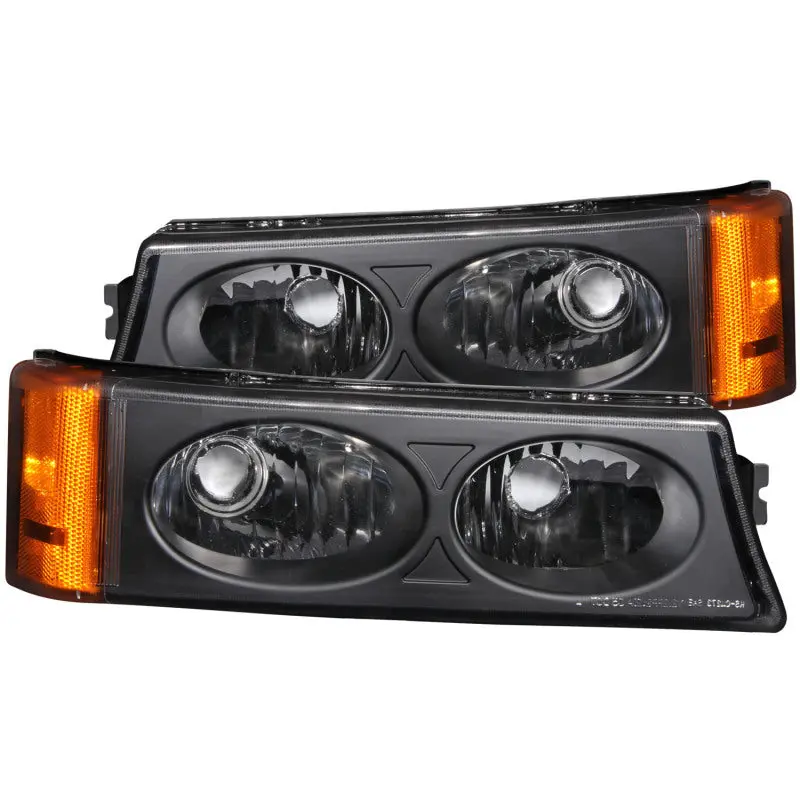 Anzo 2003-2006 Chevrolet Silverado 1500 Euro Parking Lights Black 1
