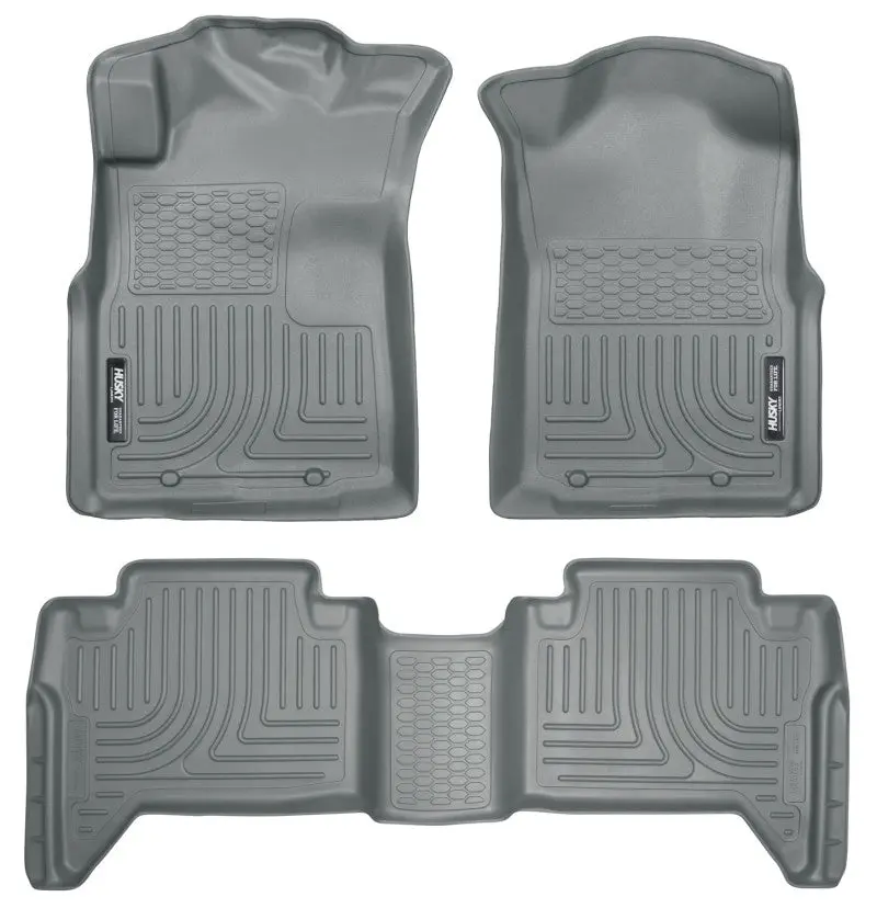Husky Liners 05-13 Toyota Tacoma Weatherbeater Combo Grey Floor Liners 2