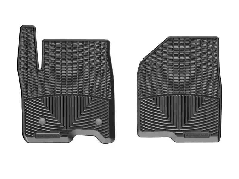 Weathertech 2019+ Chevrolet Silverado 1500 Crew Cab Front Rubber Mats - Black 2