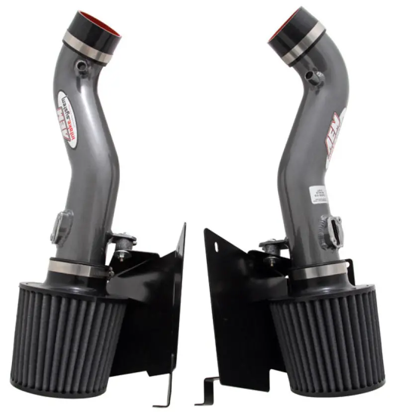 Aem 07 350Z Silver Dual Inlet Cold Air Intakes W/ Heat Sheilds 1