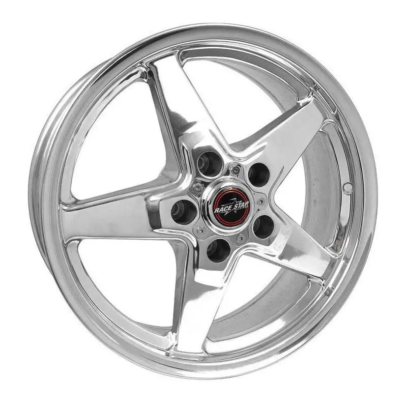 Race Star 92 Drag Star 17X7.00 5X4.75Bc 4.88Bs Direct Drill Polished Wheel 1
