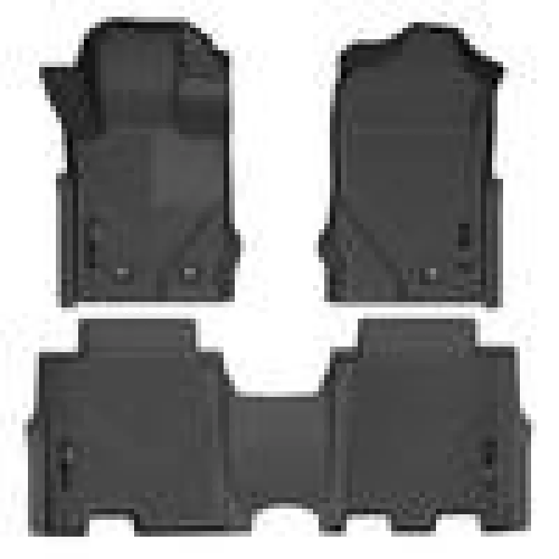 Husky Liners 2021 Ford Bronco 4 Door Weatherbeater Front & 2Nd Seat Floor Liners - Black 1