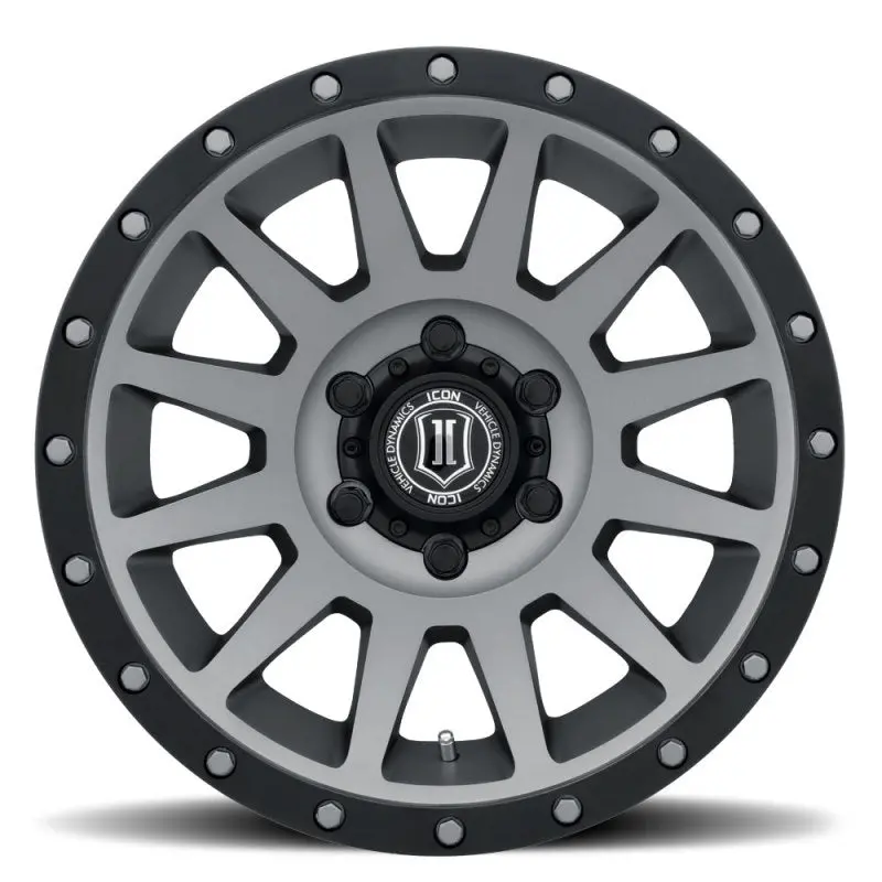 Icon Compression 18X9 6X135 6Mm Offset 5.25In Bs Titanium Wheel 2