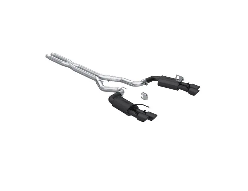 Mbrp 2024 Ford Mustang Gt 5.0L 3In Cat-Back Dual Split Rear - Quad Black Tips 1