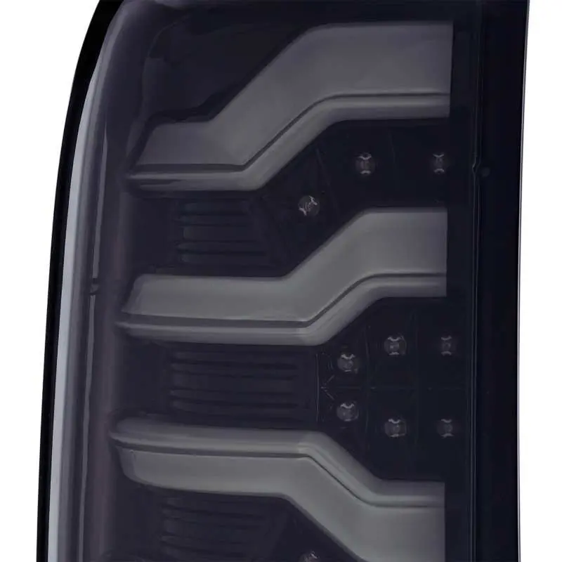 Alpharex 14-18 Chevrolet Silverado 1500 Pro-Series Led Tail Lights Jet Black 2