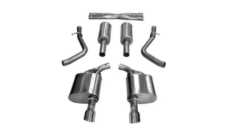 Corsa 17-22 Dodge Charger 5.7L V8 Xtreme Cat-Back Dual Rear Exit W/4.5In Polished Tips 1