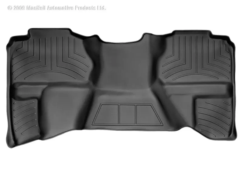 Weathertech 07-13 Chevrolet Silverado Extended Cab Rear Floorliner - Black 2
