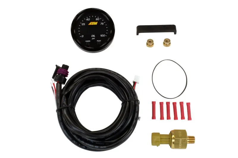 Aem X-Series Pressure 0-100Psi Gauge Kit 1