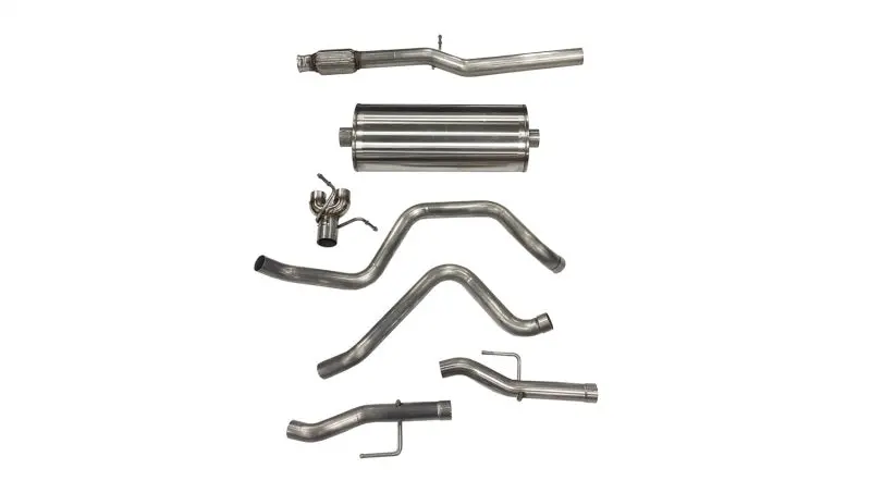 Corsa 19+ Gm Silverado/Sierra 5.3L V8 3In Dual Rear Exit 157In Wheelbase Catback - Sport (No Tips) 1