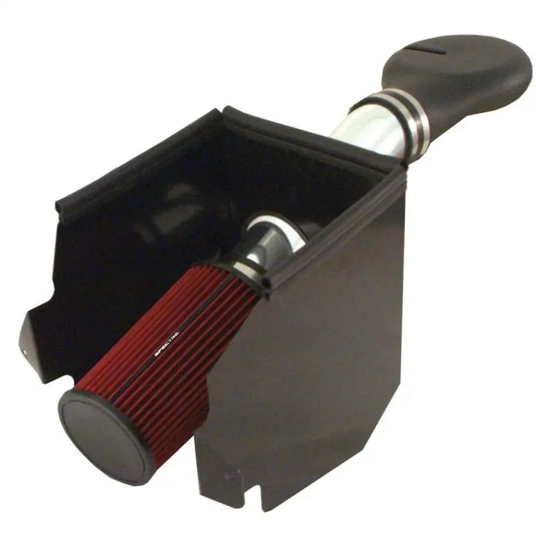 Spectre 94-01 Dodge Ram 1500/2500 V8-5.2/5.9L F/I Air Intake Kit - Polished W/Red Filter 1
