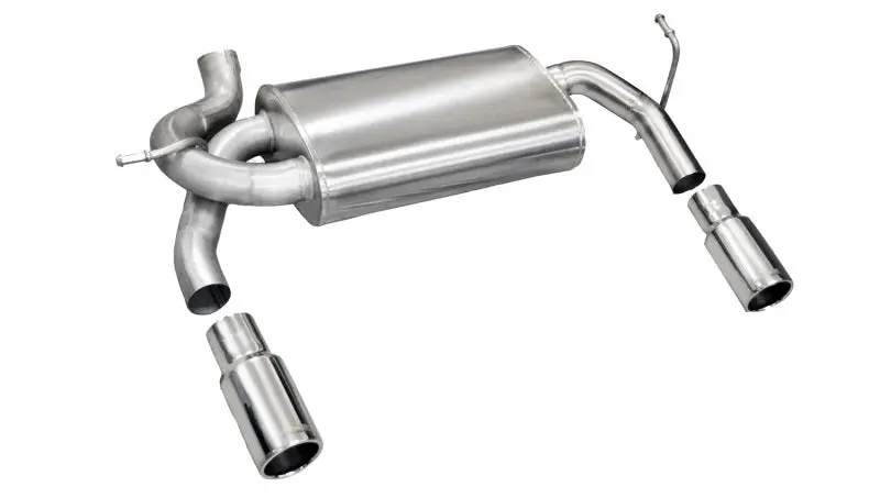 Corsa/Db Jeep 07-11 Wrangler 3.8L/12-14 Wrangler 3.6L Polished Sport Axle-Back Exhaust 1