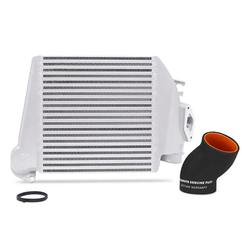 Mishimoto 08-14 Subaru Wrx Top-Mount Intercooler Kit - Powder Coated Silver & Black Hoses 2