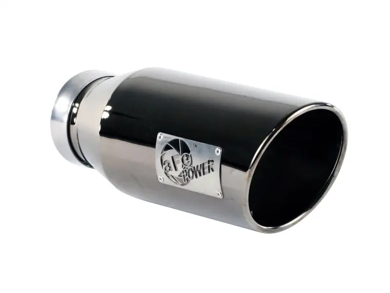 Afe Machforce Xp Exhausts Tips Ss-304 Exh Tip 4In X 6Out X 15L Bolt-On (Blk Chrome) 1