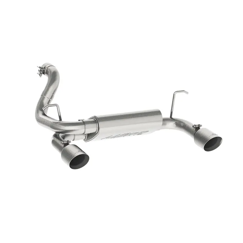 Mbrp 2018+ Jeep Wrangler (Jl) 3.6L V6 Dual Rear Exit Axle Back T409 Exhaust System 2