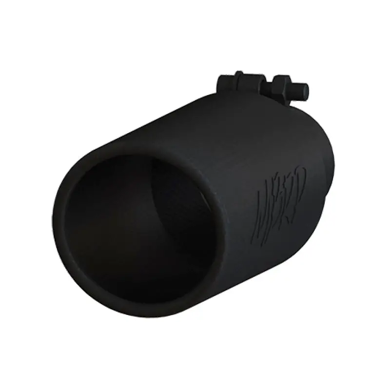 Mbrp Universal Tip 4In O.D. Angled Rolled End 2.5In Inlet 12In Length Black 2