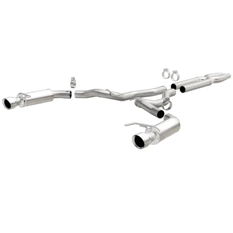 Magnaflow Cat Back, Ss, 3In, Competition, Dual Split Polished 4.5In Tips 2015 Ford Mustang Gt V8 5.0 2