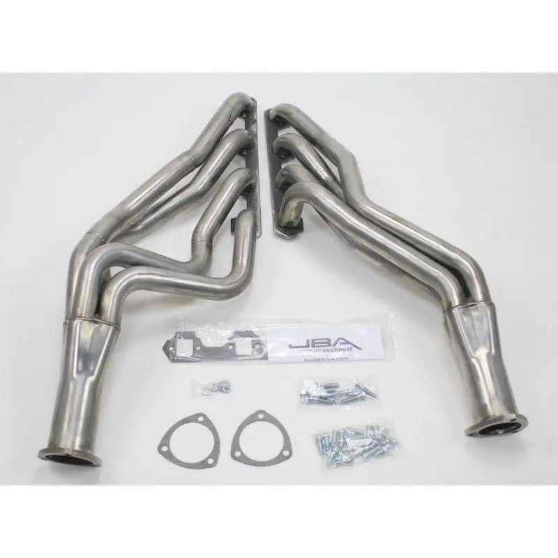 Jba 65-73 Ford Mustang 260-302 Sbf 4 Speed C4/C6/Aod 1-3/4In Primary Raw 409Ss Long Tube Header 2