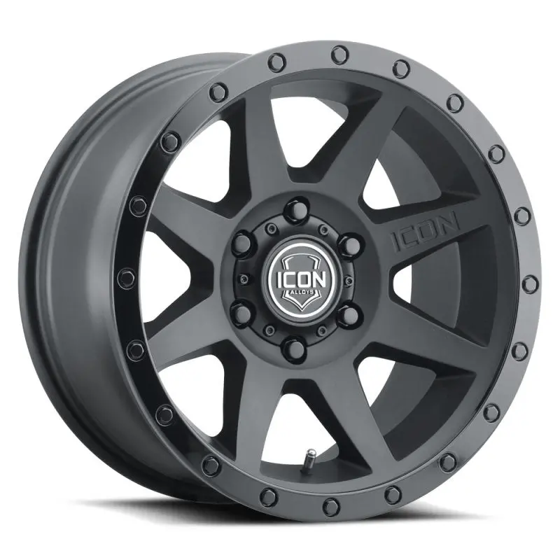 Icon Rebound 17X8.5 6X135 6Mm Offset 5In Bs 87.1Mm Bore Double Black Wheel 1