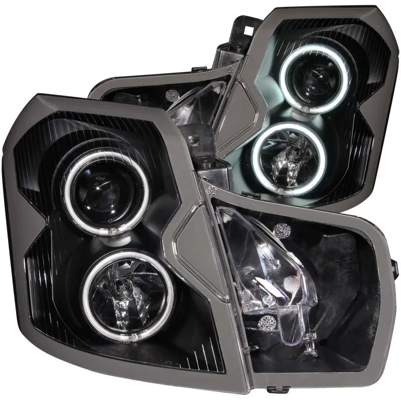 Anzo 2003-2007 Cadillac Cts Projector Headlights W/ Halo Black (Ccfl) 1