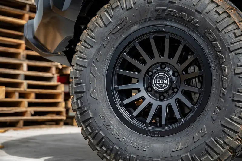 Icon Recon Slx 17X8.5 6X5.5 Bp 0Mm Offset 4.75In Bs 106.1Mm Bore Satin Black Wheel 2