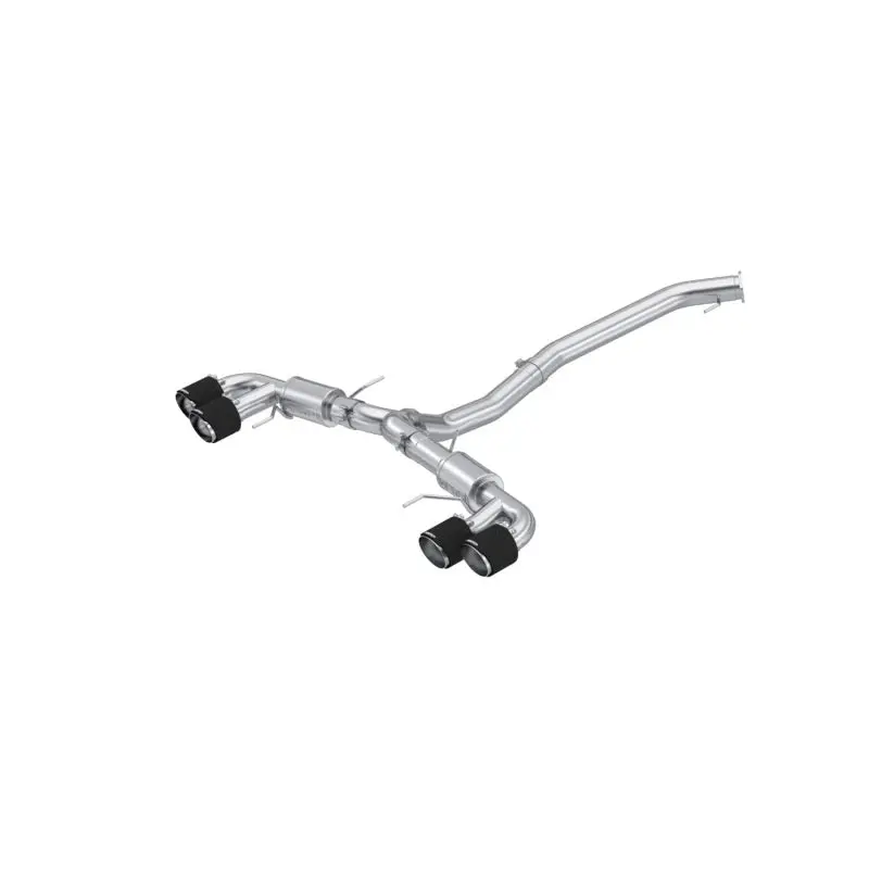 Mbrp 2009-2023 Nissan Gtr 3.8L Stainless Steel 3.5In Cat-Back, Dual Split Rear Quad Carbon Tips 1
