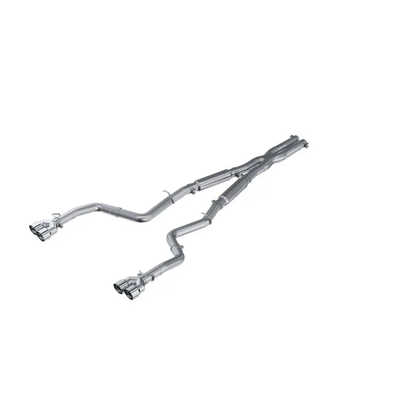 Mbrp 15-16 Dodge Challenger Rt 5.7L Aluminized Steel 3In Dual Rear Cat-Back Quad Tips - Street 2