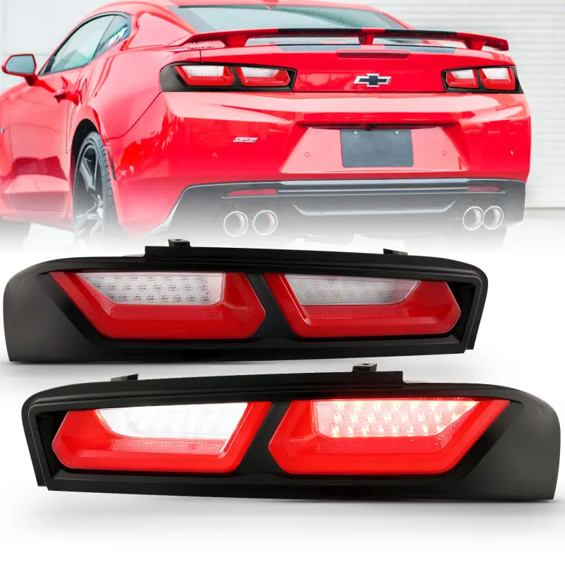 Anzo 2016-2018 Chevrolet Camaro L.E.D T.L Red/Clear 2