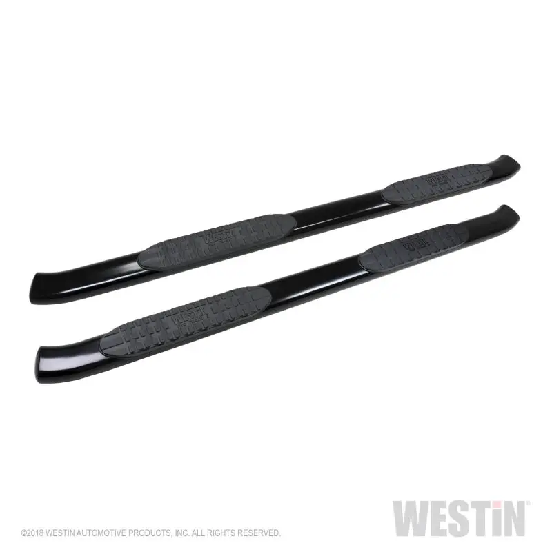 Westin 2019 Chevrolet Silverado/Sierra 1500 Crew Cab Non Ld Pro Traxx 5 Oval Nerf Step Bars - Black 2