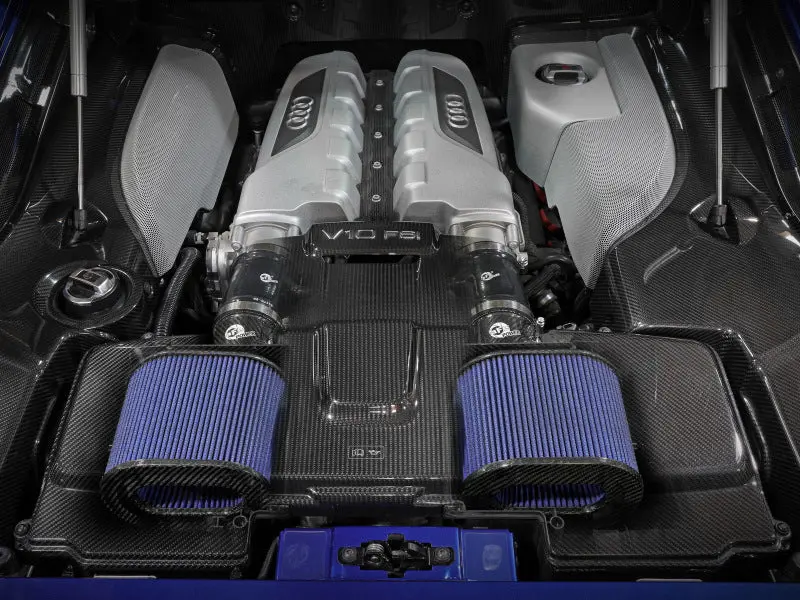 Afe 15-21 Lamborghini Huracan V10-5.2L Track Series Intake System W/ Pro 5R Filter 2