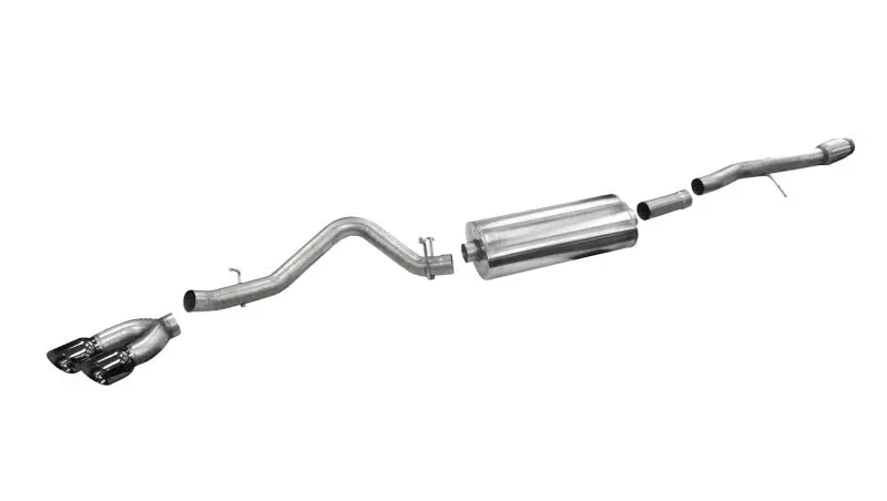 Corsa 14 Gm Sierra/Silverado 1500 Crew/Dbl / Short/Std. Bed 6.2L V8 Black Sport Single Side Cb Exht 1