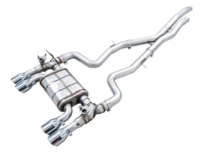Awe Tuning Bmw F8x M3/M4 Switchpath Catback Exhaust - Chrome Silver Tips 1