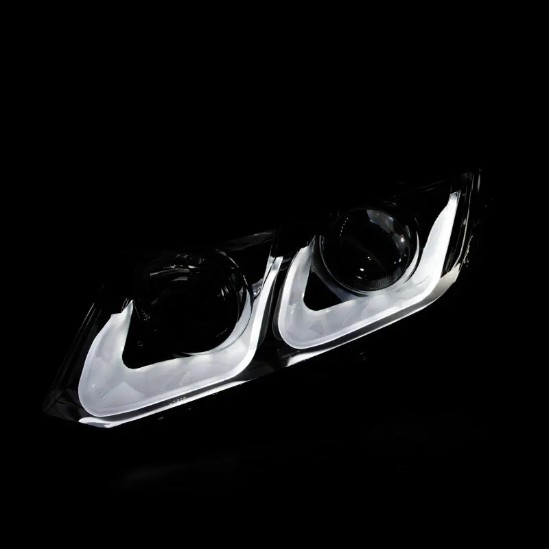 Anzo 2012-2015 Honda Civic Projector Headlights W/ U-Bar Black 2