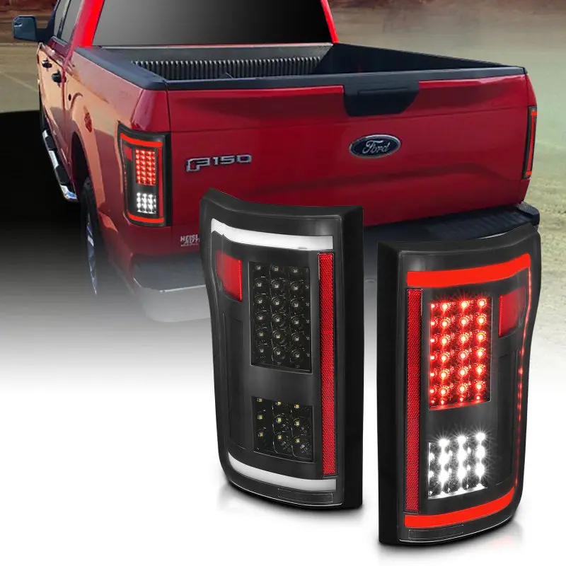 Anzo 2015-2017 Ford F-150 Led Taillights Black 2