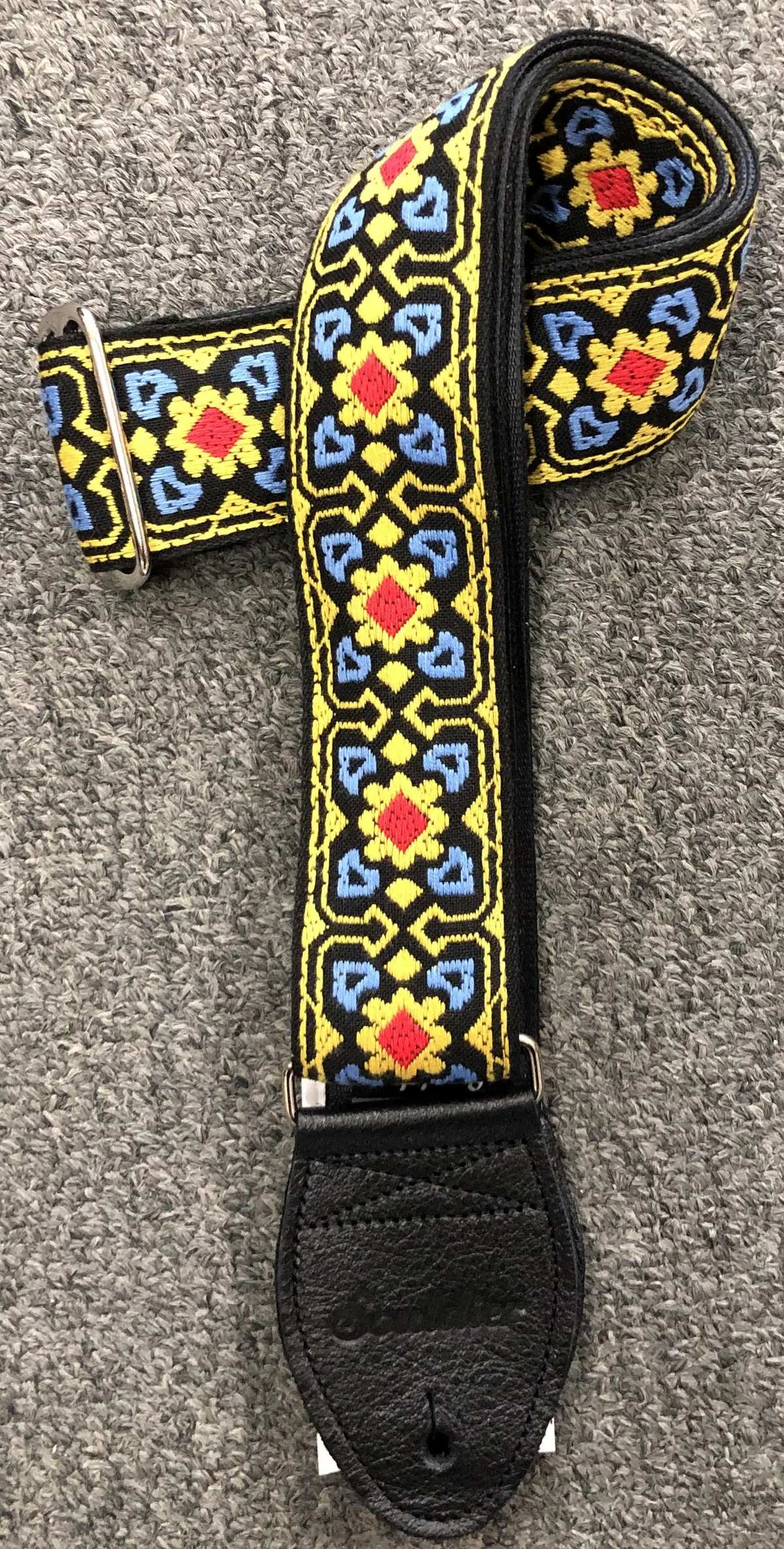Souldier "Fillmore" Guitar Strap Bl/Yl/Rd 1