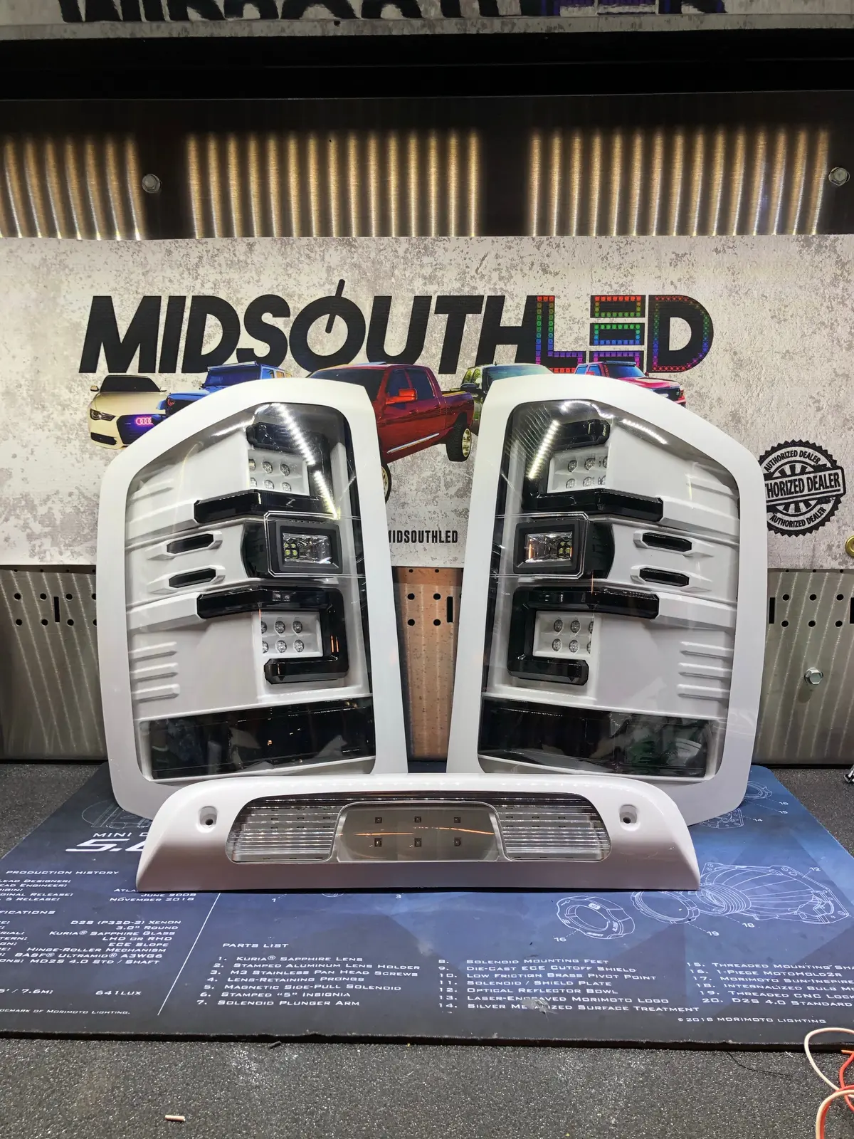 2014-2018 Chevy Silverado Recon Tail Lights Colormatched 1