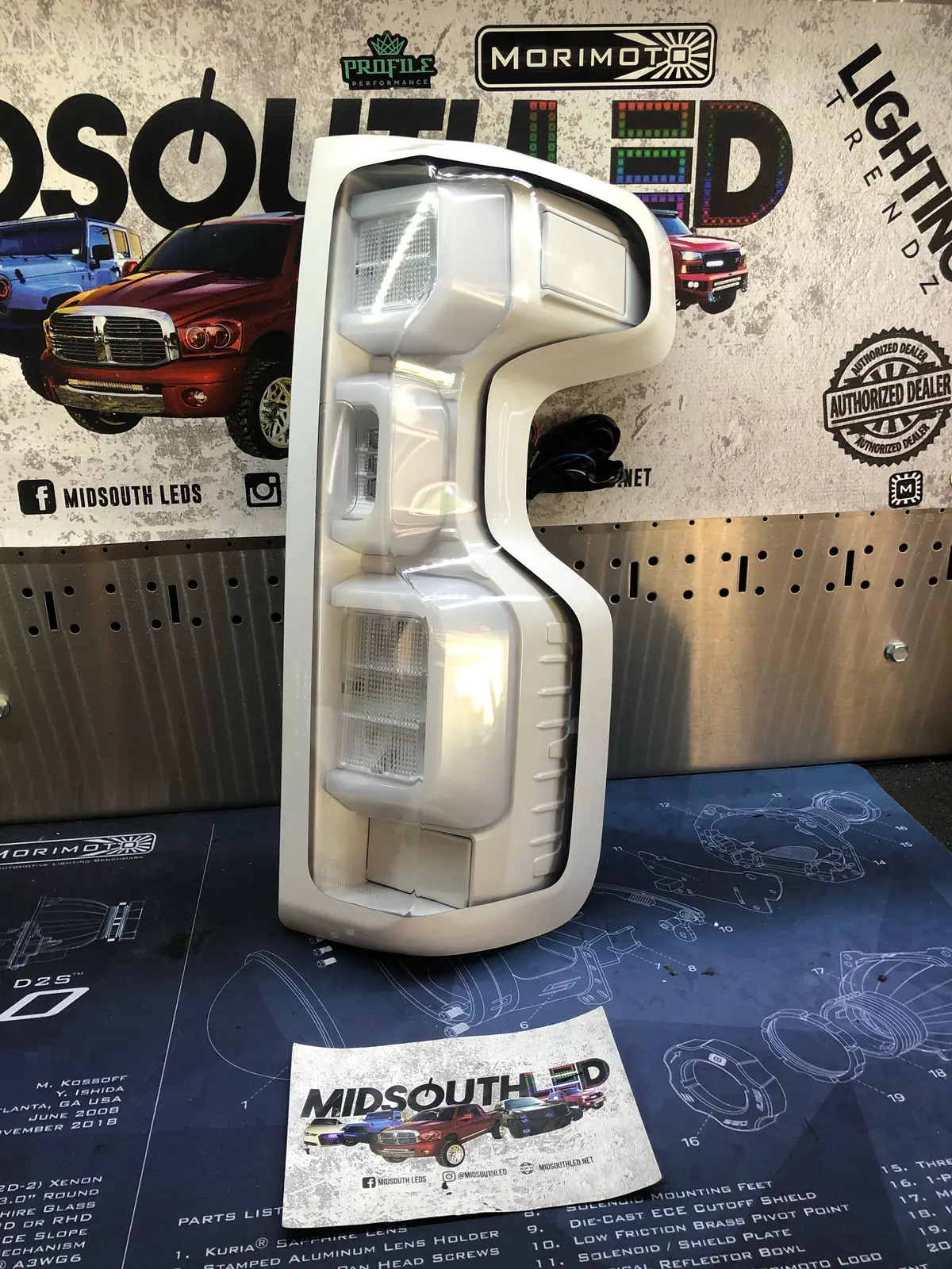 2019-2023 Silverado Recon Led Colormatched Tail Lights 2
