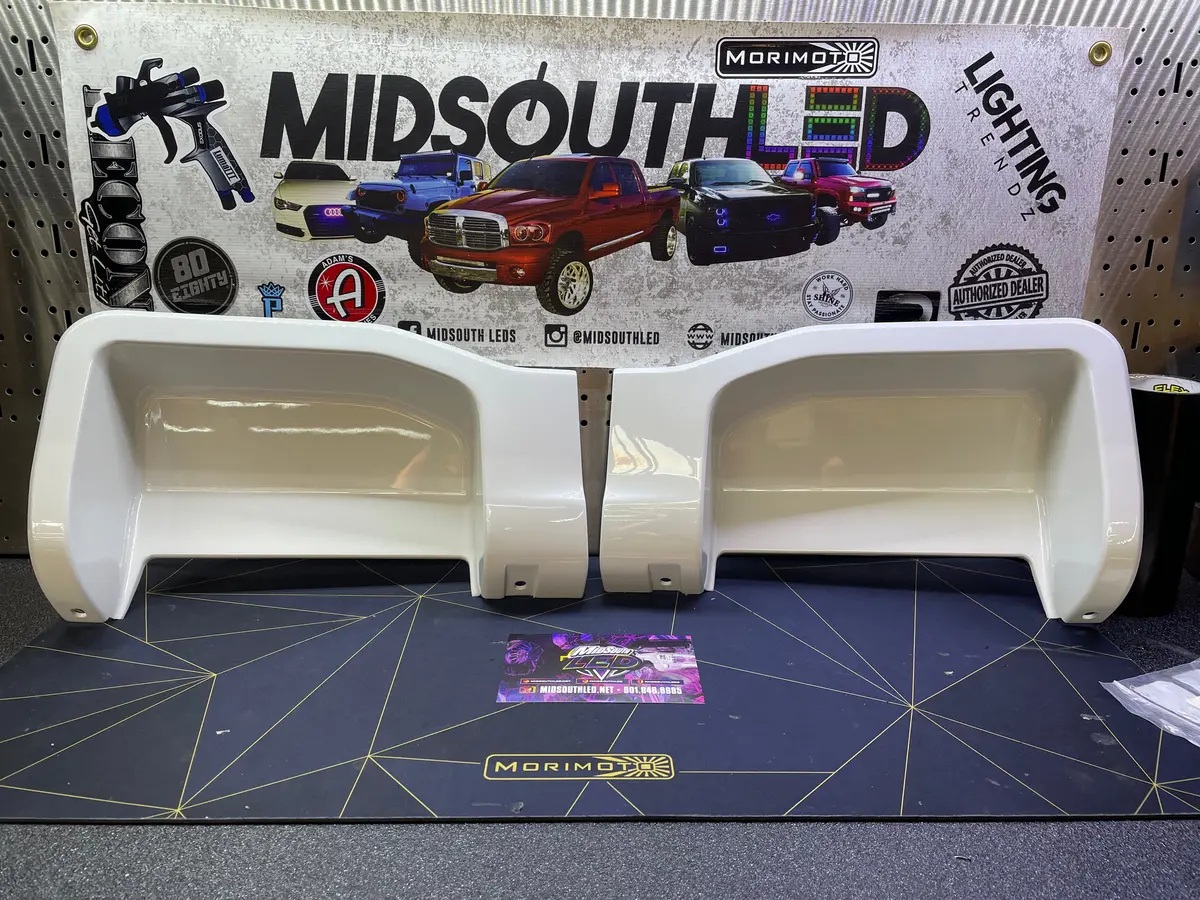 2023+ Ford Superduty Bed Steps Shrouds Colormatched 3