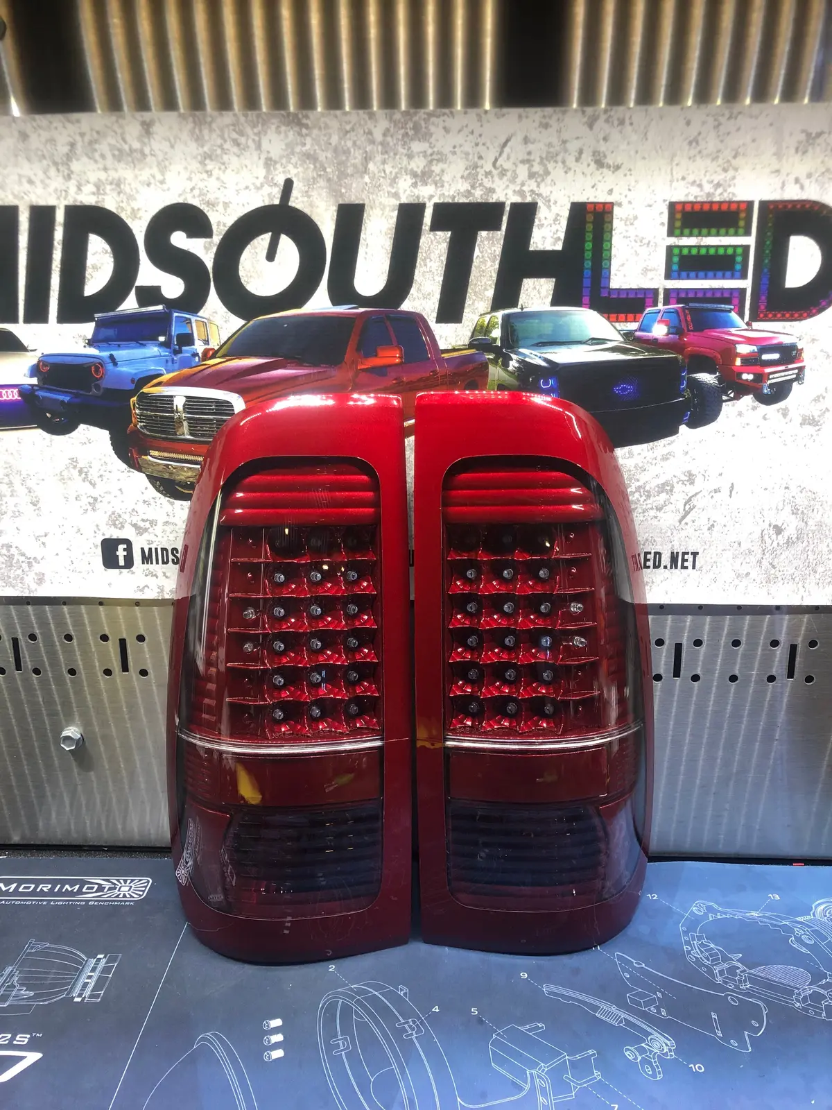 99-16 Super Duty Colormatched Led Tail Lights 6
