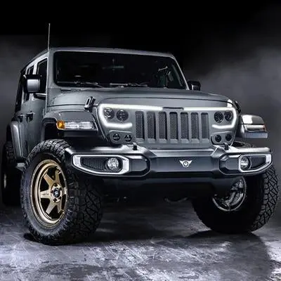 2018-2022 Jeep Jl/ Gladiator Vector Grille And Headlights Colormatched 1