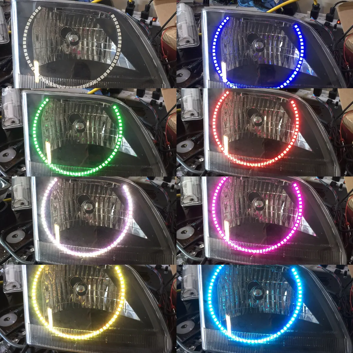 1996-02 F150 Prebuilt Rgb Headlights 1