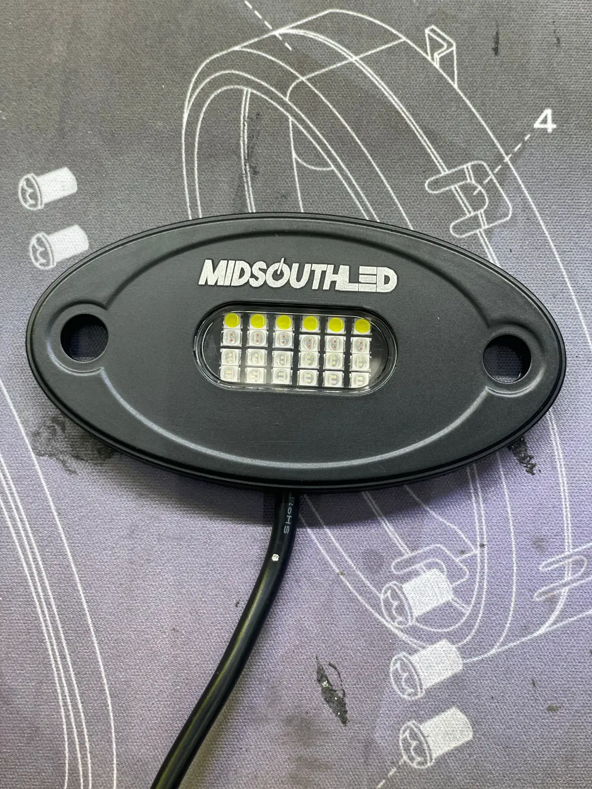 Rgbw Rock Light 24 Led 2