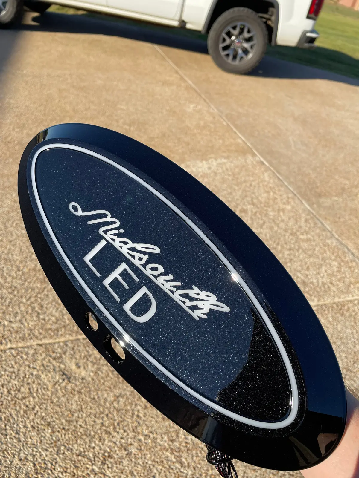 2017-2019 Super Duty Front Led Emblem Colormatched 2