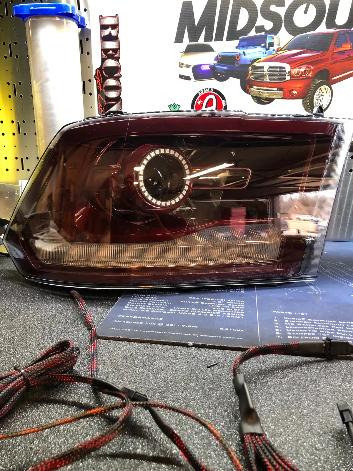 2009-2018 Ram Projector Headlights Colormatched 8