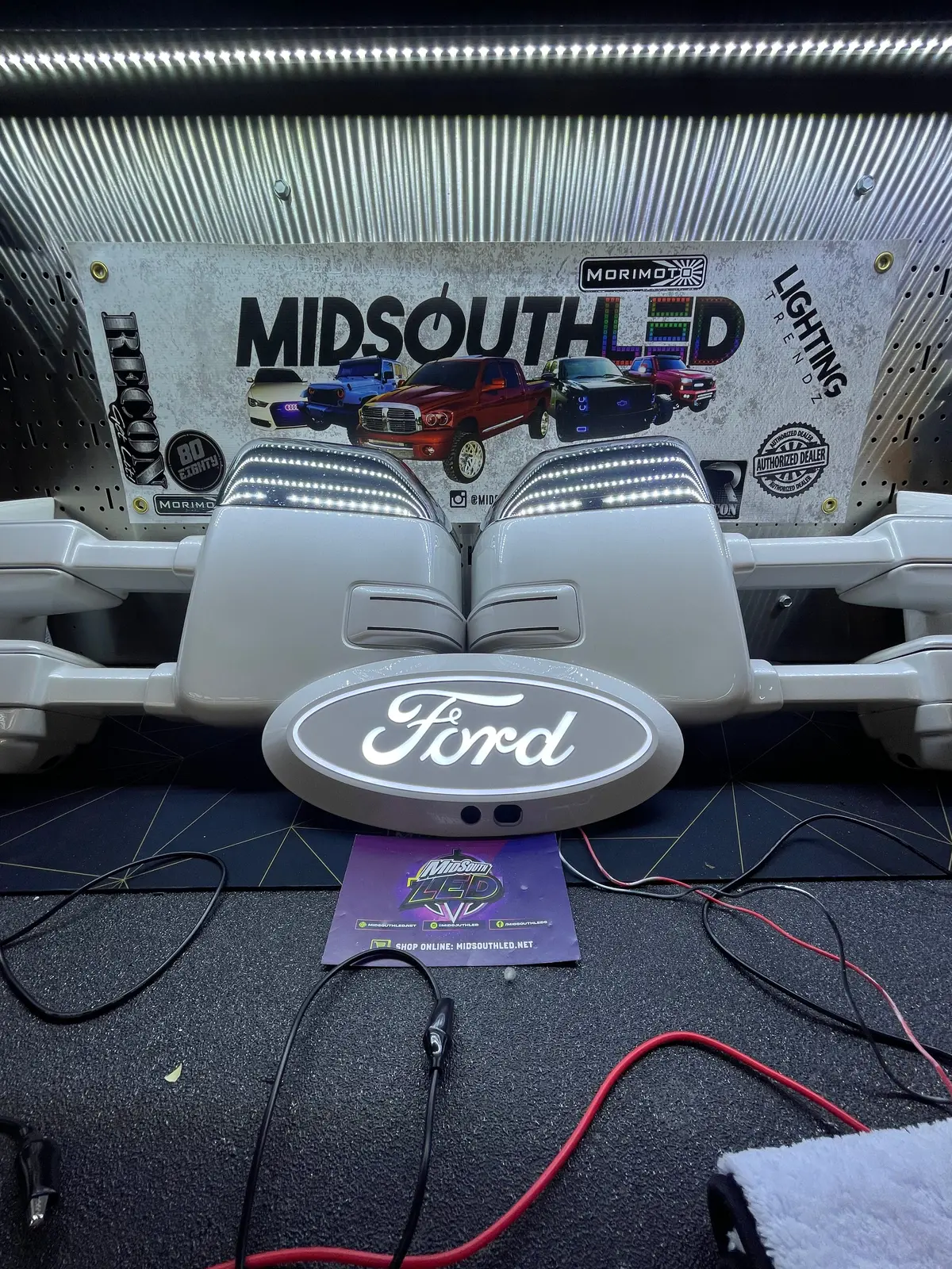 2017-2019 Super Duty Front Led Emblem Colormatched 2